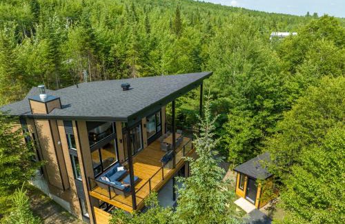 Adstock Chalet De Esquí | Évasion Nature Adstock - Sauna, Ski & Spa