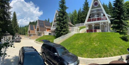 Chornomorsk Apartamento | Двоповерховий апартамент у котеджі FREEMAN-3b з грилем та альтанкою над річкою