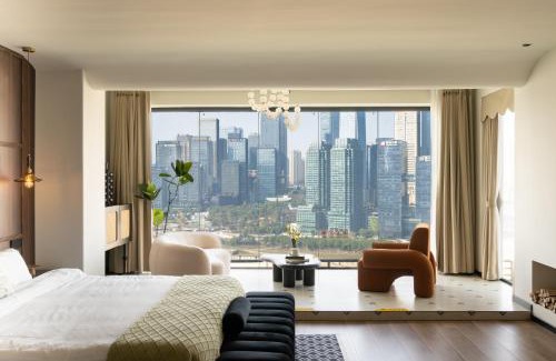 Jeifangbei Central Business District Apartamento | 重庆大野江景民宿