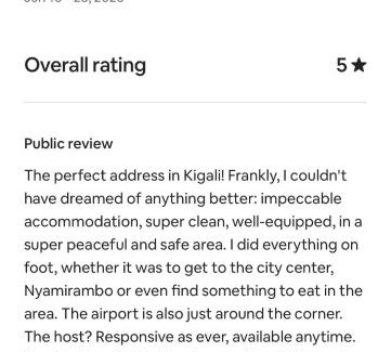 Kigali Apartamento | 1 Bedroom Apt Close to City Centre ,Parking, Netflix, Fast WiFi Suite #5