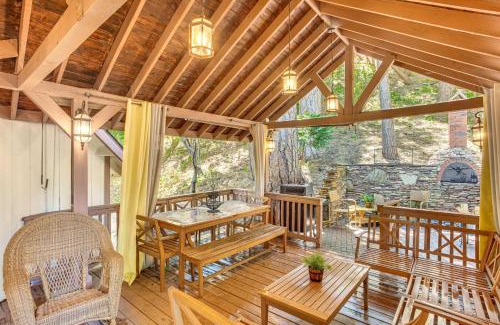 Crestline Casa | 1 Mi to Lake Gregory Alpine Gem with Covered Patio