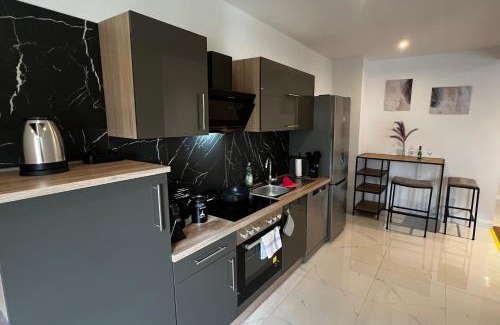 Crimmitschau Apartamento | 105 Quadratmeter Apartment, Parkplatz, kinderfreundlich, 6 Personen, WIFI, vollausgestattete Küche,