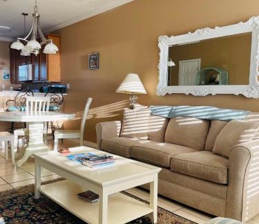 Long Beach Casa | 123 Beau Clair - Beachside Townhome with Balcony and Pool in Long Beach