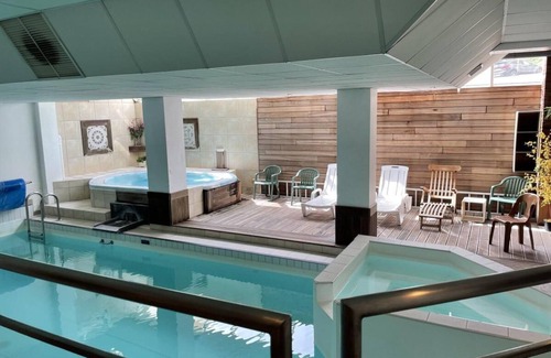 Eaux-Bonnes Apartamento | A 150m de las pistas de esquí, 1.o piso, vista estación, fitness, piscina, sauna, balcón, tv