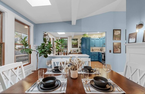 Old Town Historic District Casa | 1884 Modernized Home: Fire Pit, Tesla Tech, Near Downtown