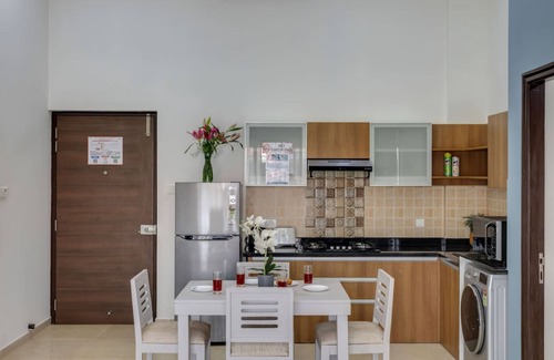 Saunta Vaddo Apartamento | 1BR w Pool Sauna Near Calangute Baga Beach