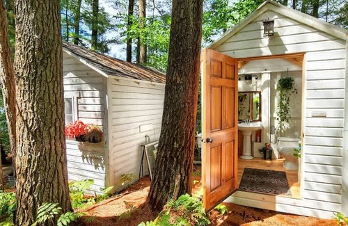 Brantingham Apartamento | 2 Romantic Island Cabins for 5 - Hot Tub Boat