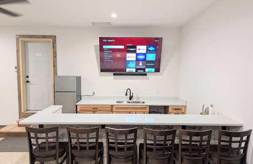 New Lisbon Casa | 2025 Special! Private Beach; Garage Bar; Near WI Dells; King Beds, Massage Chair