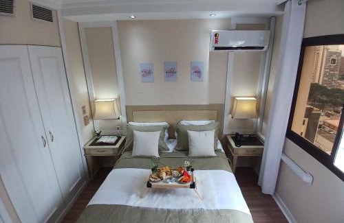 Vila Olimpia Apartamento | 2905 Flat Completo em Hotel 4 estrelas no Jardins! Com piscina, Jacuzzi, Sauna e academia!