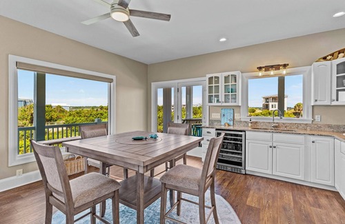 Oak Island Casa | 2nd Row Beach Home with views of beach and river on Oak Island, with heated pool