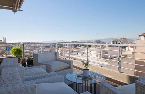 Pangrati Apartamento | 360 Athen's view at lux two storey penthouse