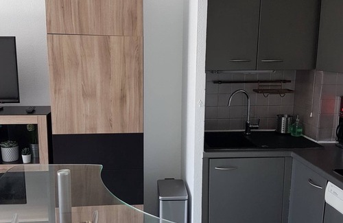 Miramar Apartamento | 38M -4/6 PERS en una residencia privada. 2 dormitorios. Pies en arena EAUPlage 100M