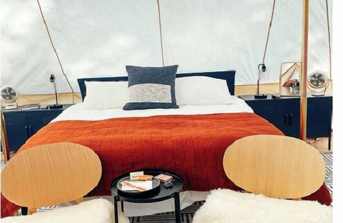 Canoncito Alquiler De RV | 4 Person Glamping Tent @ Field Trip NM