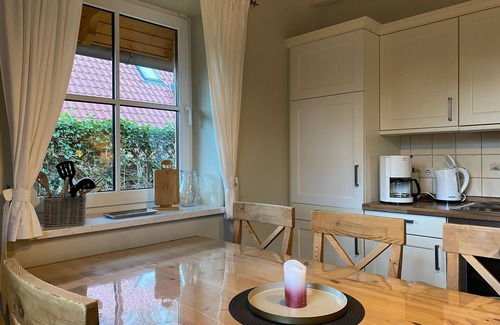 Mechelsdorf Apartamento | Casa de campo de 4 habitaciones (2) con sauna y chimenea (86 m²) - Ferienhof casas de campo Mechelsdorf cerca de Ostseebad