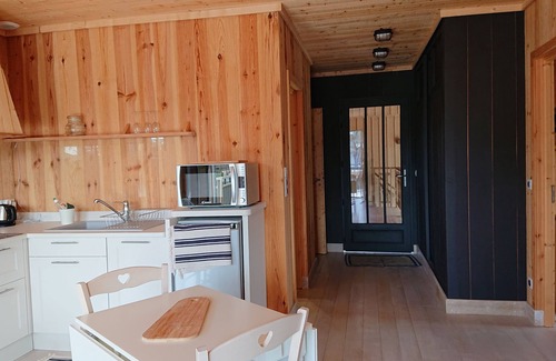 Vendays-Montalivet Casa | Casa de madera catalogada 4 * piscina climatizada, cerca de la playa del océano, capacidad para 10 a 14