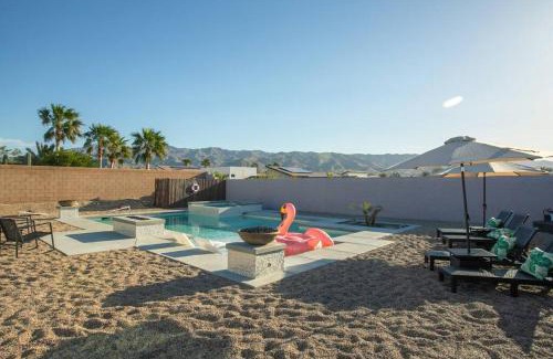 Desert Hot Springs Villa | 4BR Desert Paradise Saltwater Pool/Spa & View