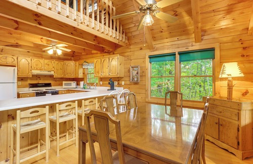 My Mountain Cabina | 5 Mi to Blue Ridge Lake: Cabin w/ Fire Pit!