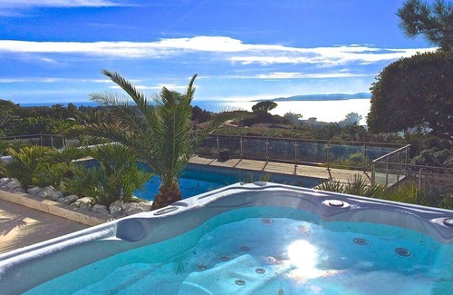 Les Issambres Villa | VILLA 5*. Magnífica vista al mar Piscina climatizada. Jacuzzi. Sauna