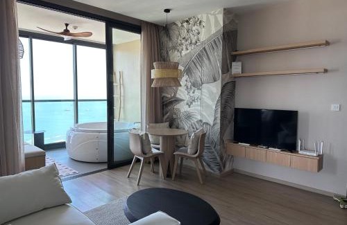 Pattaya Bay Apartamento | 503 Edge芭提雅25层正海景大二房二厅二卫, 沙滩+步行街+购物中心