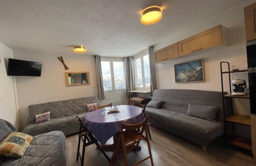 Le Super-Sauze Apartamento | 50m from ski slopes, floor -1, view valley, tv, ski locker, 30m², Sauze - Super Sauze