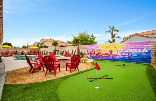 Indio Casa | 8 min to Coachella Heated Pool Karaoke Arcade