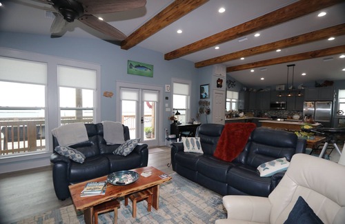 Grand Isle Casa | A-Bear's in Grand Isle, LA: Spacious 3BR camp with waterfront views and boat access.