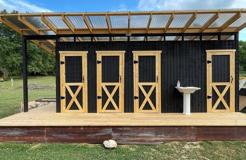 Bentonville Cabaña | A-Frame Glamping Unit with Electricity! Site 1; The Lucky 1