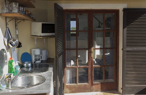 Es Canar Apartamento | Azul, vista al mar, terraza, cocina al aire libre, área de bicicletas, playas, hippiemarket