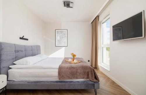 Tychy Apartamento | Air Conditioned Apartment in Tychy with Parking and Desk by Noclegi Renters