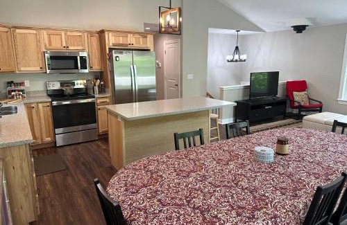 Great Cacapon Casa | All Decked Up - wifi, view, river access, fire pit, 3 bedrooms, games, family friendly