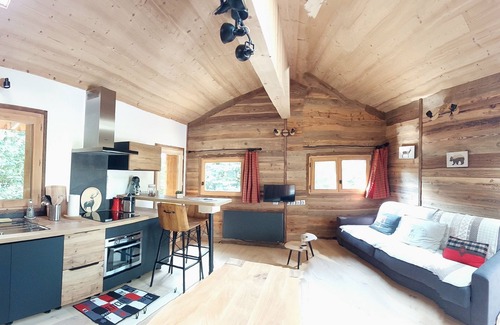 Passy Apartamento | Amazing, garden level, terrace, sleeps 2, Nordic bath, Mont Blanc view