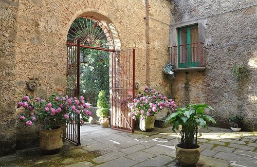 Perdifumo Villa | Villa antigua con piscina privada y vistas al mar