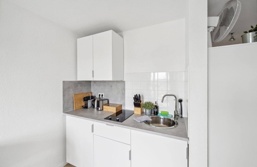 Kaiserslautern Apartamento | ANDRISS: Study & Work Apartment - Balcony - Kitchen
