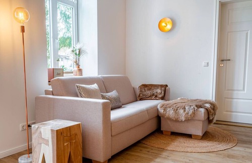 Scholderup Apartamento | Angeliter Ferienhof Taarstedt - vacation apartment Udo: pure relaxation and adventure!