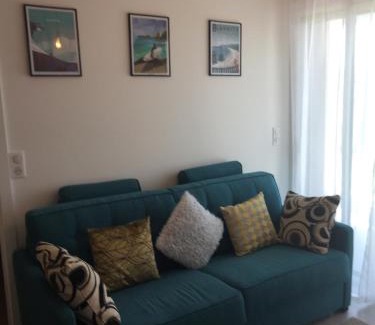 Anglet Apartamento | Anglet Chambre d'Amour, App T2 récent, Classé 4 ét, jardin et parking privé à 100 m des plages