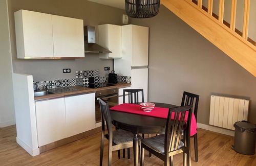 Villerville Apartamento | Anne: Grand 2 Pièces Duplex Avec Balcon vue mer Imprenable