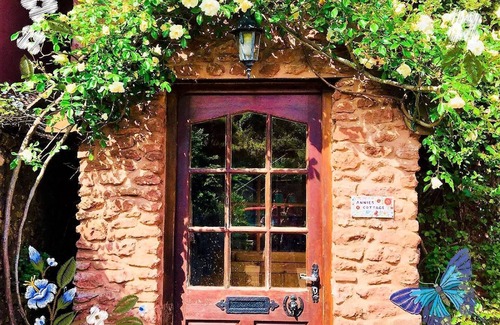 Long Barn Cabaña | Annies Cottage: hermosa cabaña de piedra roja en el corazón de Somerset