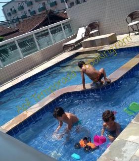 Aviacao Apartamento | Apê Temporada Praia Grande SP Completo com Piscina, Churrasqueira, Estacionamento