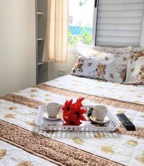 Estufa I Apartamento | Apartamento com piscina churrasqueira em Ubatuba