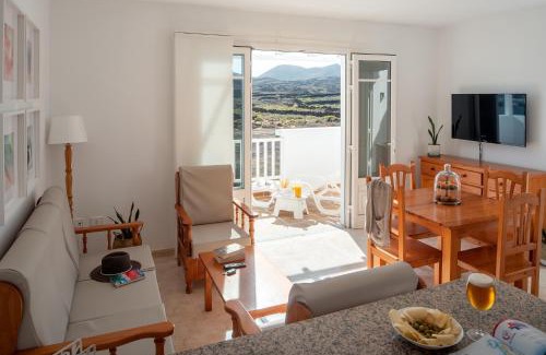 Charco del Palo Apartamento | Apartamento Delmar natur un dormitorio