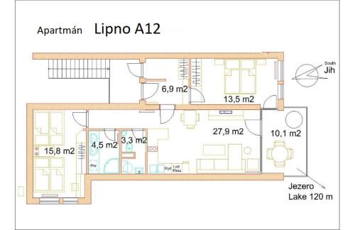 Lipno nad Vltavou Apartamento | Apartmán Lipno A12