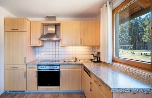 Schonach im Schwarzwald Apartamento | Apartamento 'Kleeblatt' con jardín privado, balcón y Wi-Fi