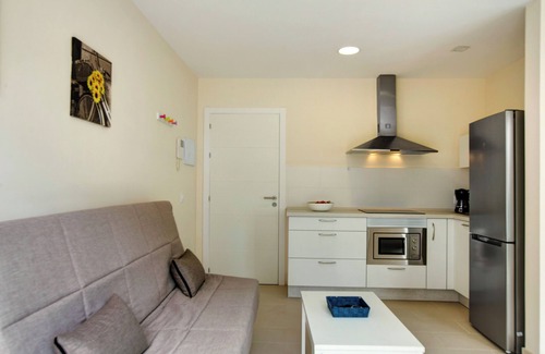 Playa de Mogan Apartamento | Apartamento Albamar 1C con vistas a la montaña, Wi-Fi, aire acondicionado, balcón y terraza