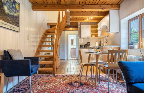 Nienstadt Apartamento | Apartamento 'Alte Polsterei' con terraza privada, jardín compartido y Wi-Fi