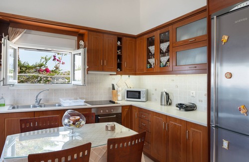 Leros Apartamento | Apartamento "Anna House" con vistas al mar, jardín y Wi-Fi