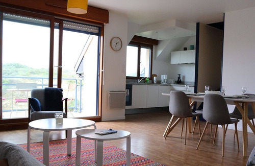 Bleriot-Plage Apartamento | Apartamento Blériot-Plage con vistas al mar