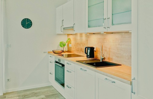 Westerdeichstrich Apartamento | Apartamento-Confortable-Baño privado-Vista al campo
