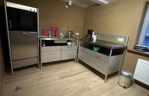 Schoneberg Apartamento | Apartamento 'Schöneberger Bauernhof - Kuhstall' con terraza compartida, jardín compartido y Wi-Fi