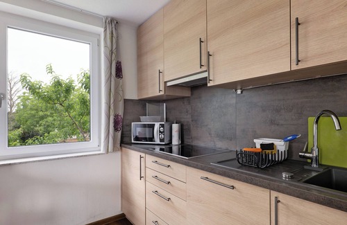 Gundelbach Apartamento | Apartamento 'Riesling' con jardín compartido, balcón y Wi-Fi