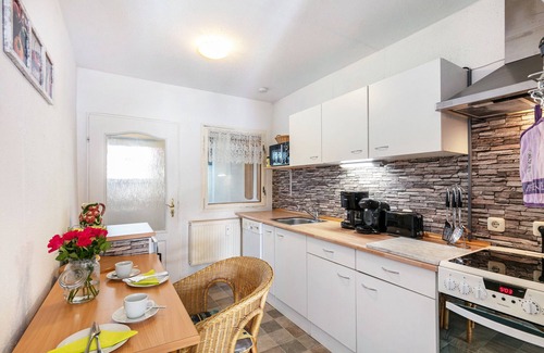 Marienwerder Apartamento | Apartamento 'Ferienwohnung Sylke' con terraza privada, jardín privado y Wi-Fi
